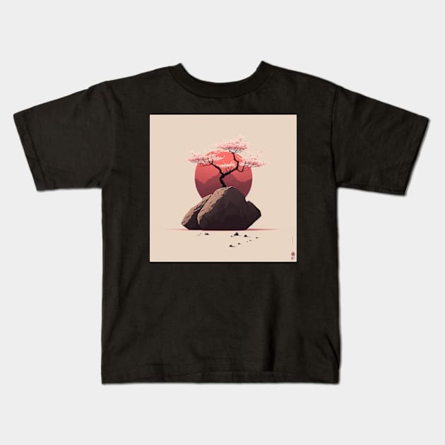 apanese inspired art 3 Kids T-Shirt by obstinator